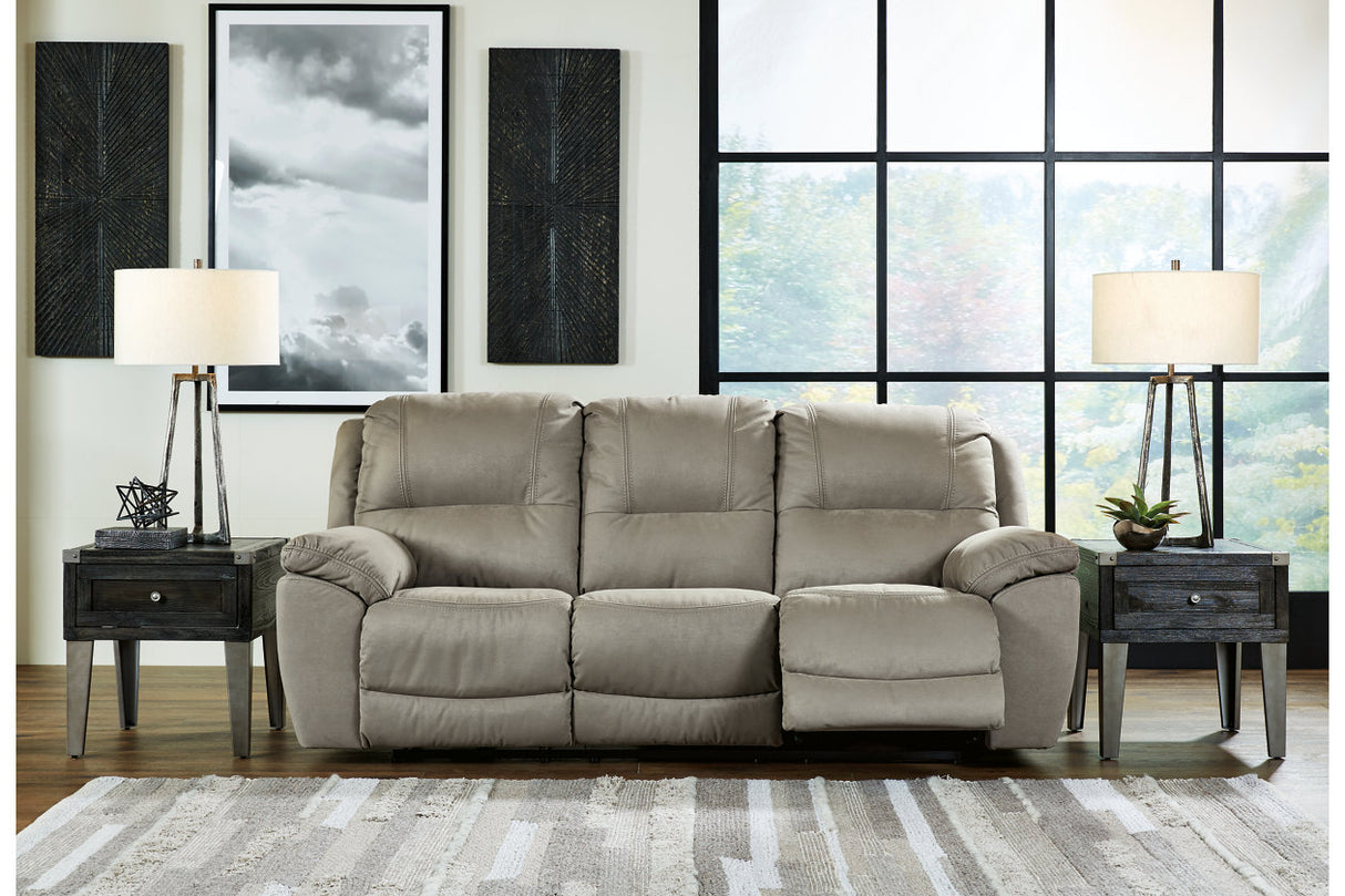 Next-Gen Gaucho Putty Reclining Sofa from Ashley - Luna Furniture