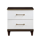Niles White/Cherry Nightstand from Homelegance - Luna Furniture