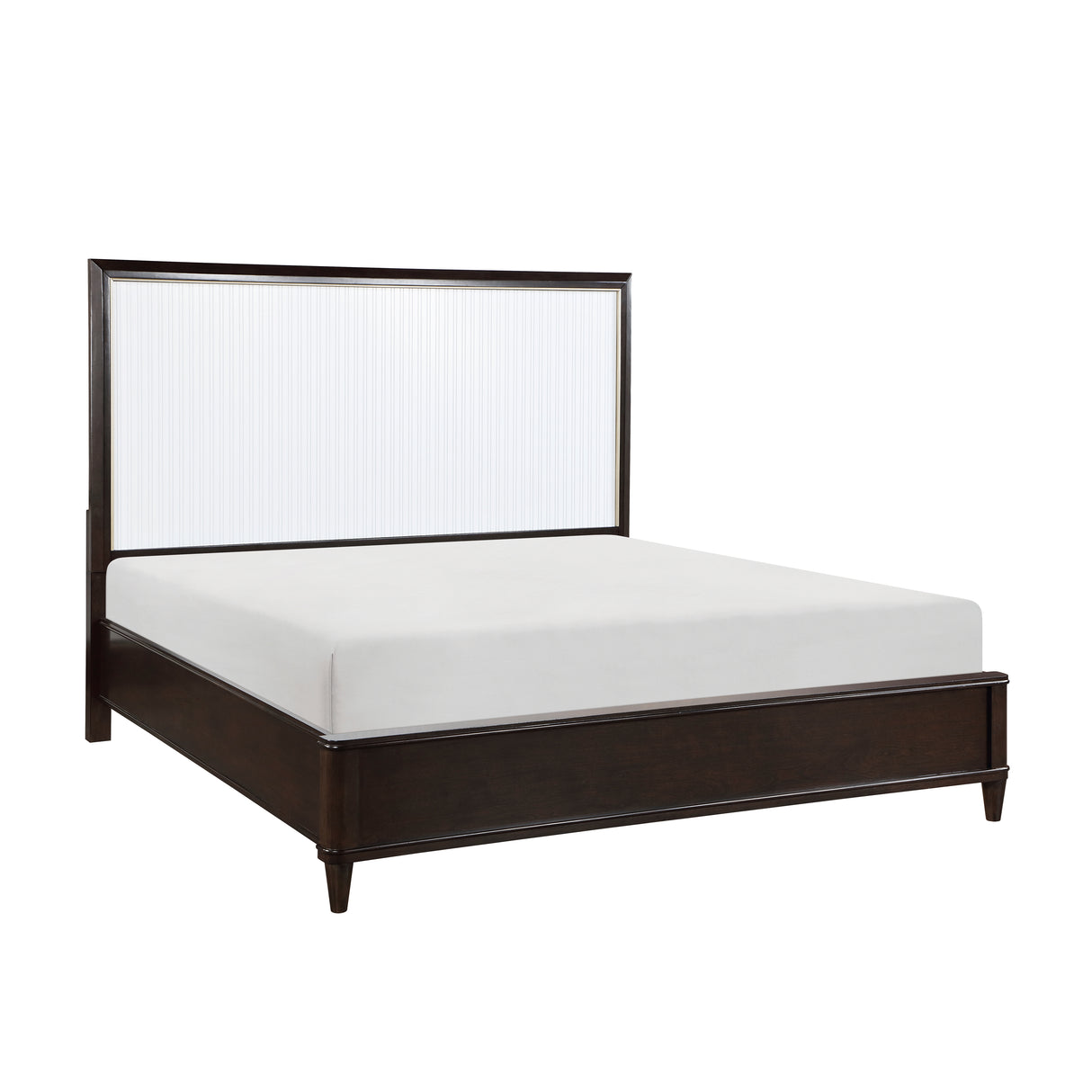 Niles White/Cherry Queen Panel Bed from Homelegance - Luna Furniture