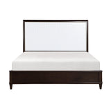 Niles White/Cherry Upholstered Panel Bedroom Set from Homelegance - Luna Furniture