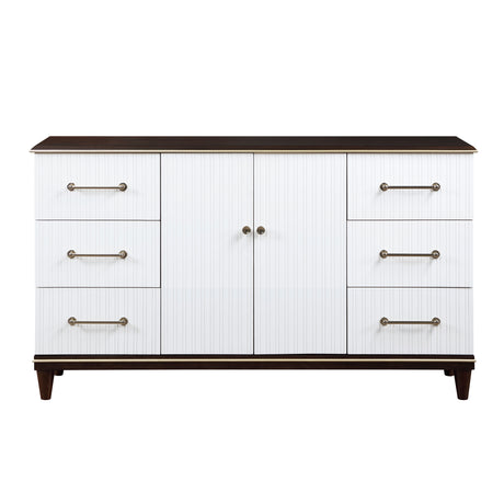 Niles White/Cherry Dresser from Homelegance - Luna Furniture