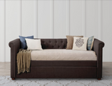 Nolan Dark Gray Daybed With Trundle from Homelegance - Luna Furniture