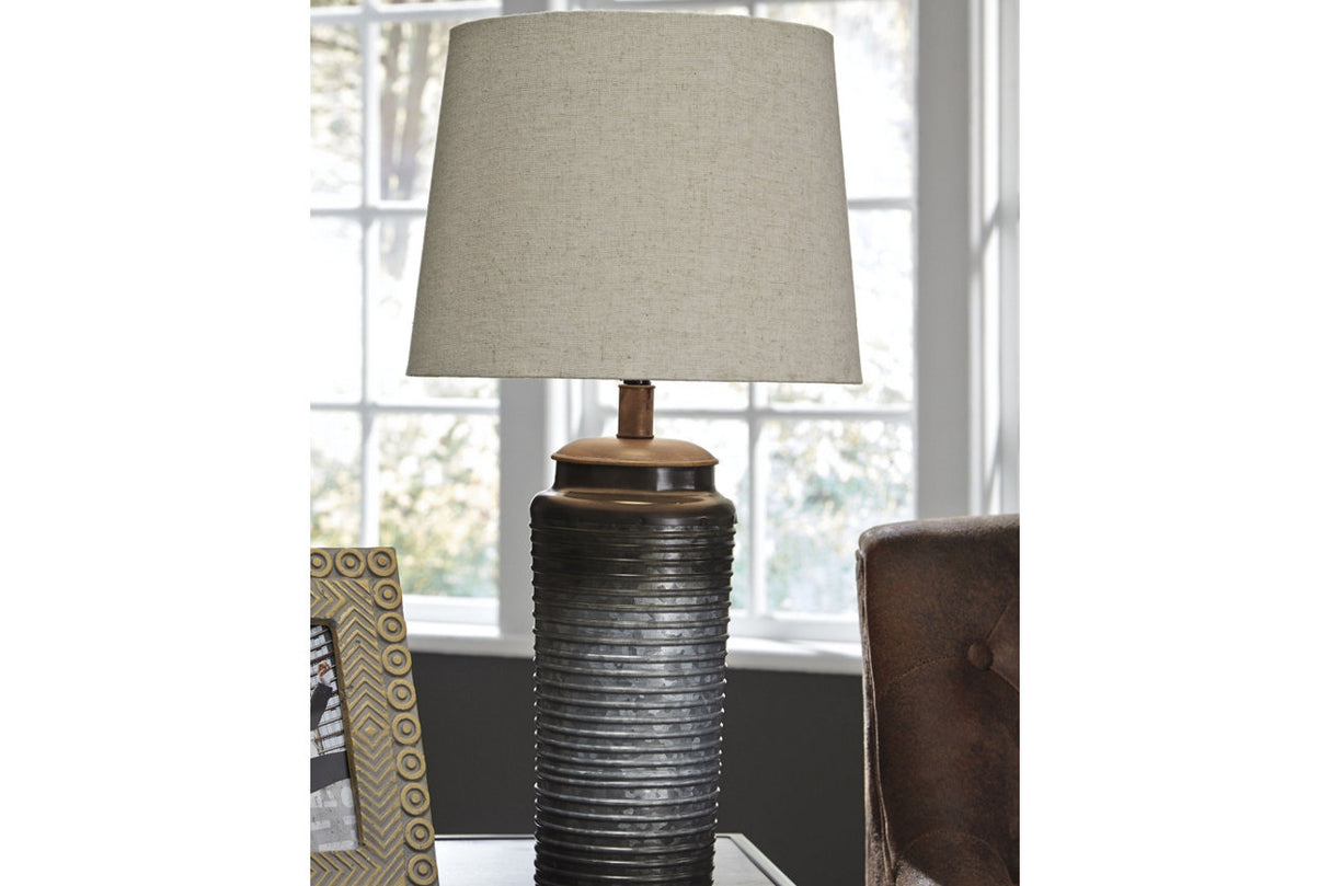 Norbert Gray Table Lamp from Ashley - Luna Furniture