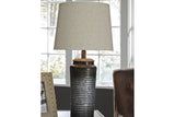 Norbert Gray Table Lamp from Ashley - Luna Furniture