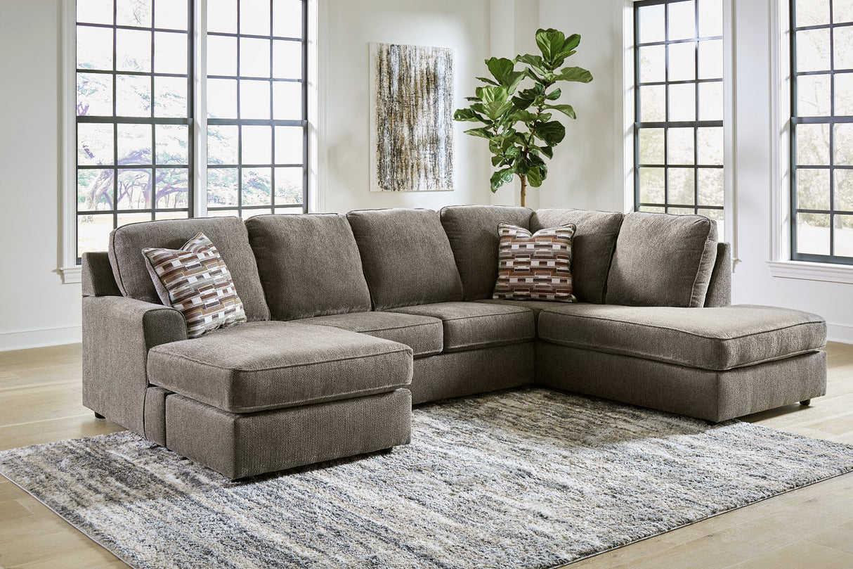 O'Phannon Putty 2-Piece RAF Chaise Sectional from Ashley - Luna Furniture