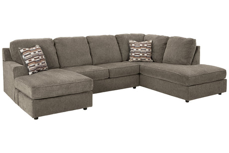 O'Phannon Putty 2-Piece RAF Chaise Sectional from Ashley - Luna Furniture