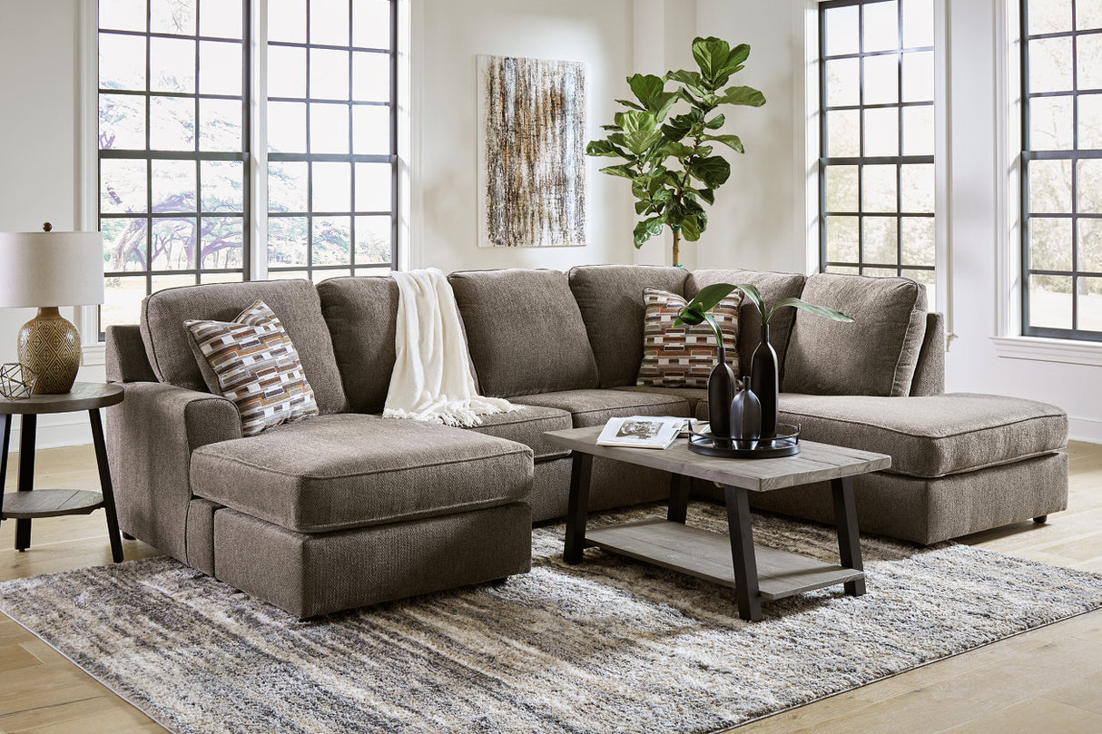 O'Phannon Putty 2-Piece RAF Chaise Sectional from Ashley - Luna Furniture