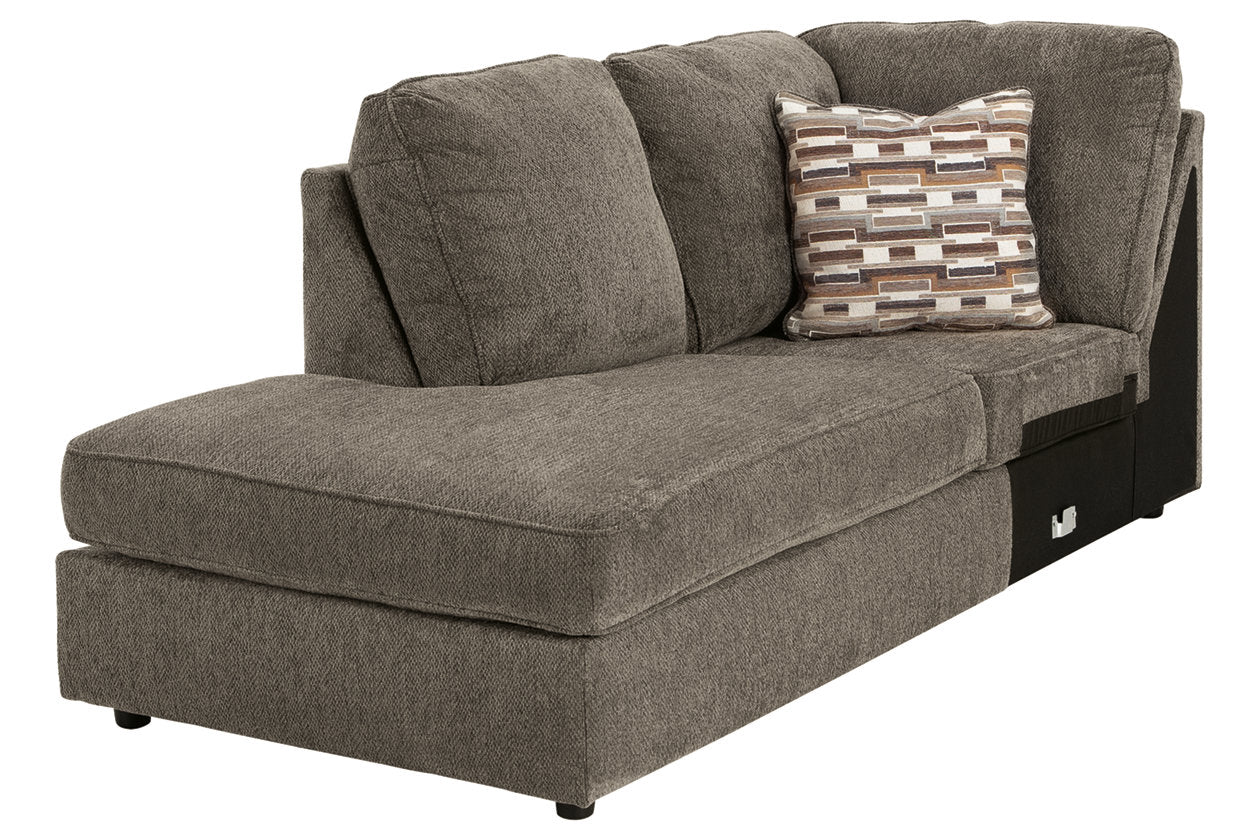 O'Phannon Putty Left-Arm Facing Corner Chaise from Ashley - Luna Furniture