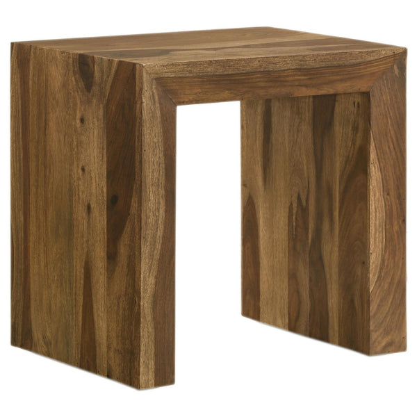 Odilia Auburn Rectangular Solid Wood End Table