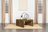 Odilia Auburn Square Solid Wood Coffee Table from Coaster - Luna Furniture