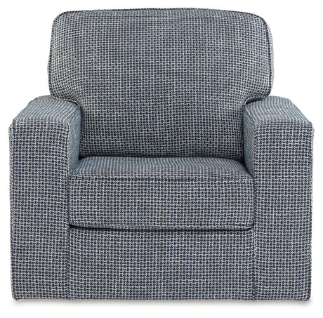 Olwenburg Denim Swivel Accent Chair from Ashley - Luna Furniture