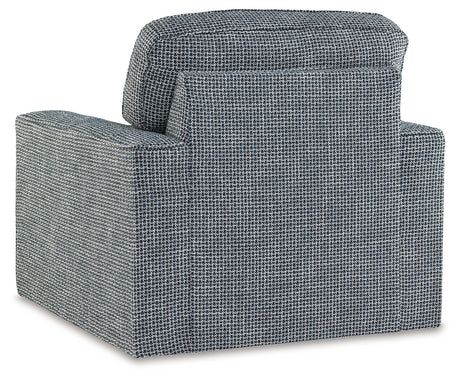 Olwenburg Denim Swivel Accent Chair from Ashley - Luna Furniture
