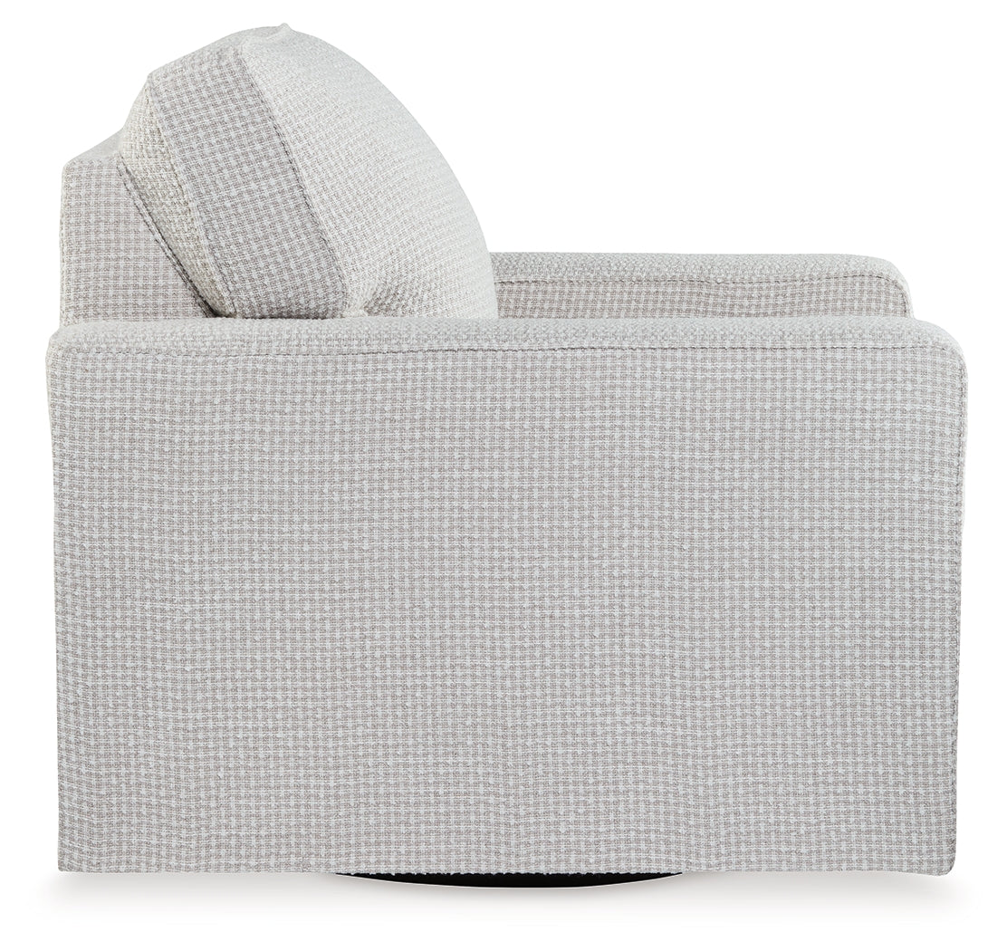 Olwenburg Taupe Swivel Accent Chair from Ashley - Luna Furniture