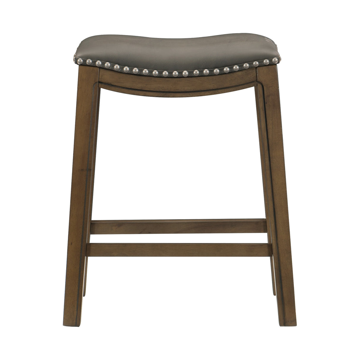 Ordway Gray/Brown Counter Height Stool, Gray from Homelegance - Luna Furniture