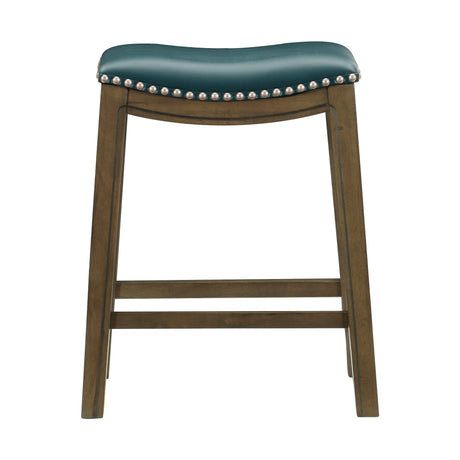 Ordway Green/Brown Counter Height Stool, Green from Homelegance - Luna Furniture
