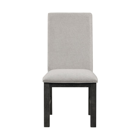 Orem Antique Black/Gray Dining Side Chair, Set of 2 from Homelegance - Luna Furniture