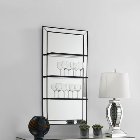 Oriel 3-Shelf Rectangle Wall Mirror from Coaster - Luna Furniture