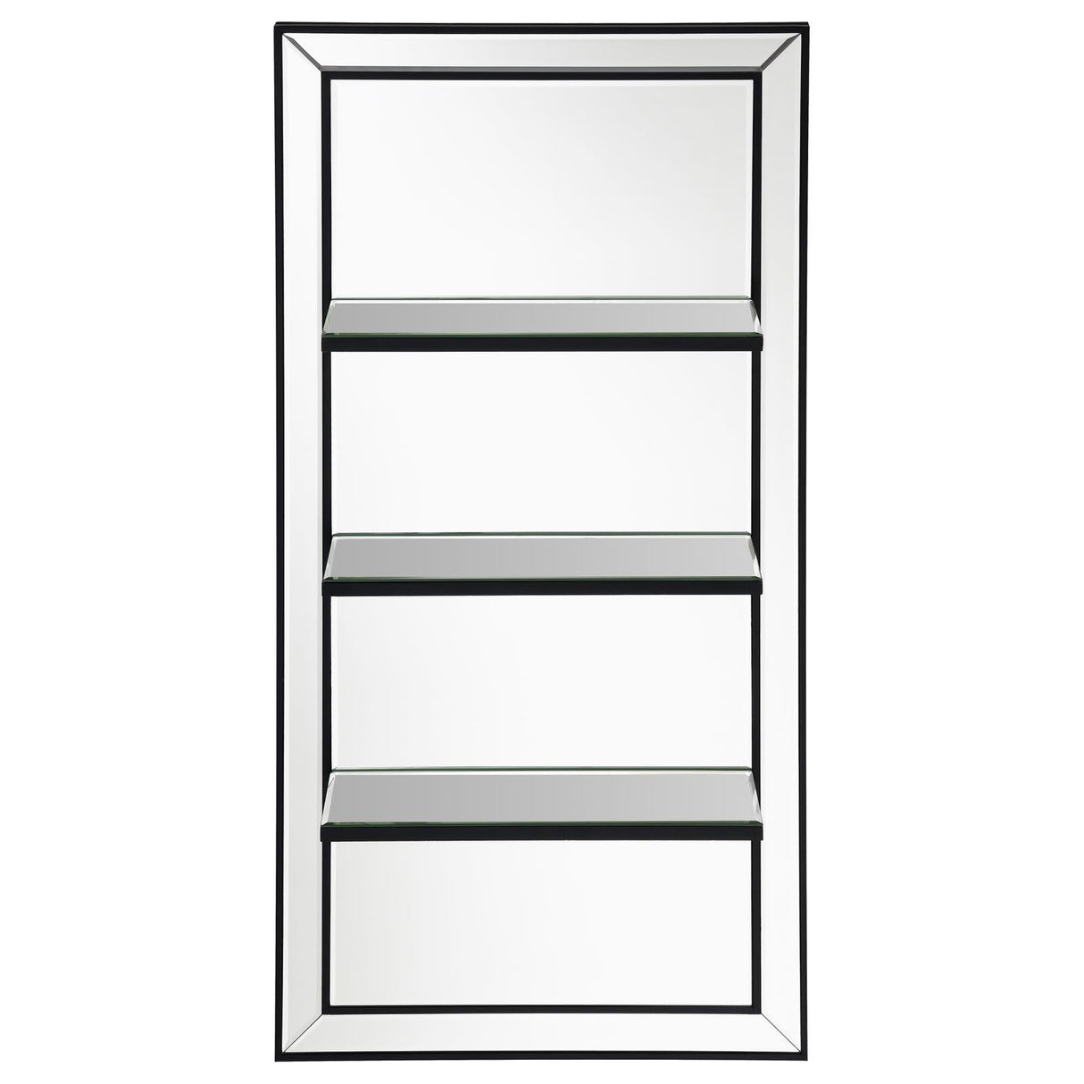 Oriel 3-Shelf Rectangle Wall Mirror from Coaster - Luna Furniture