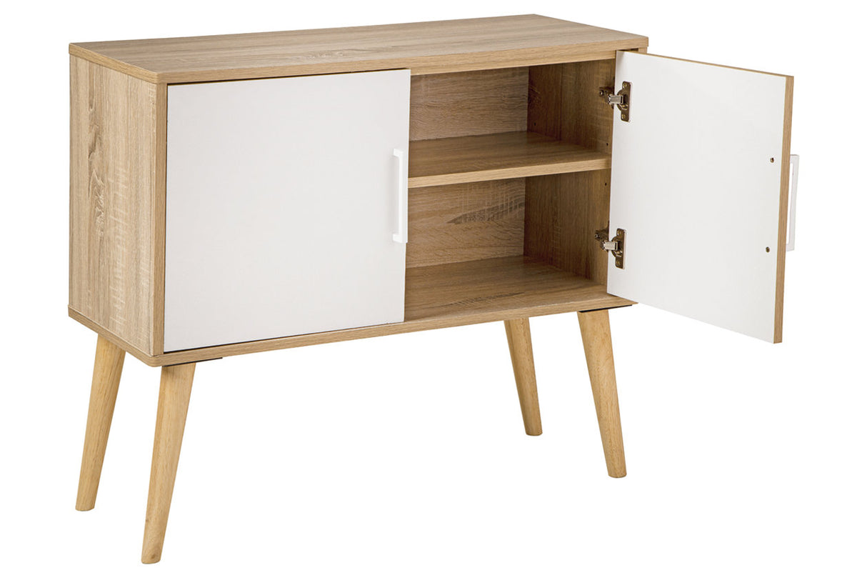 Orinfield Natural/White Accent Cabinet from Ashley - Luna Furniture