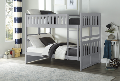 Orion Gray Full/Full Bunk Bed from Homelegance - Luna Furniture