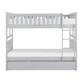 Orion Gray Full/Full Bunk Bed with Twin Trundle from Homelegance - Luna Furniture