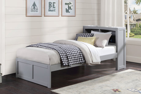 Orion Gray Twin Bookcase Bed from Homelegance - Luna Furniture