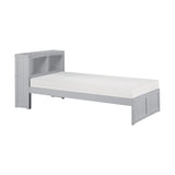 Orion Gray Twin Bookcase Bed from Homelegance - Luna Furniture
