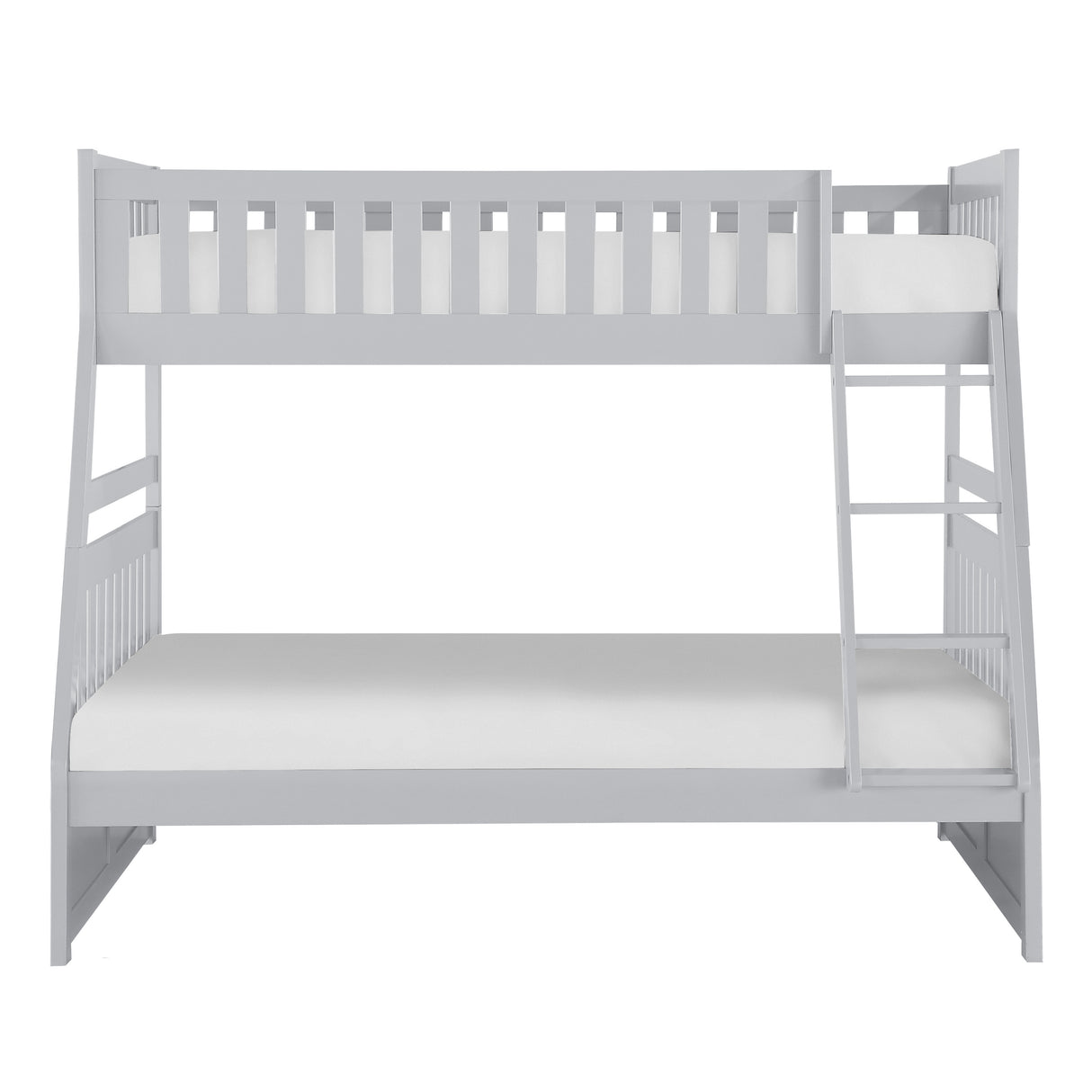 Orion Gray Twin/Full Bunk Bed from Homelegance - Luna Furniture