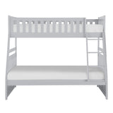 Orion Gray Twin/Full Bunk Bed from Homelegance - Luna Furniture