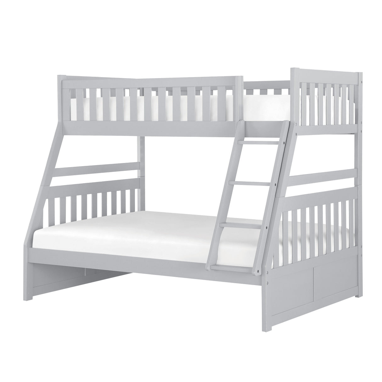 Orion Gray Twin/Full Bunk Bed from Homelegance - Luna Furniture