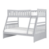 Orion Gray Twin/Full Bunk Bed from Homelegance - Luna Furniture