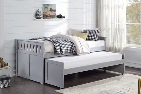 Orion Gray Twin/Twin Bed from Homelegance - Luna Furniture