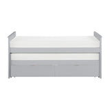 Orion Gray Twin/Twin Bed with Storage Boxes from Homelegance - Luna Furniture