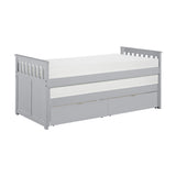 Orion Gray Twin/Twin Bed with Storage Boxes from Homelegance - Luna Furniture
