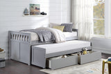 Orion Gray Twin/Twin Bed with Storage Boxes from Homelegance - Luna Furniture