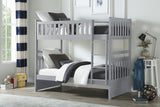 Orion Gray Twin/Twin Bunk Bed from Homelegance - Luna Furniture