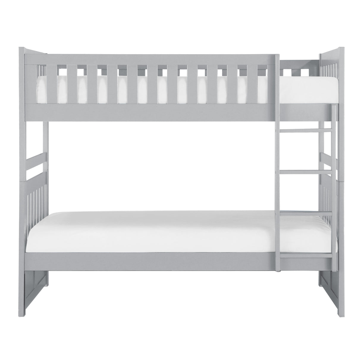 Orion Gray Twin/Twin Bunk Bed from Homelegance - Luna Furniture