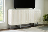 Ornawel Distressed White Accent Cabinet from Ashley - Luna Furniture