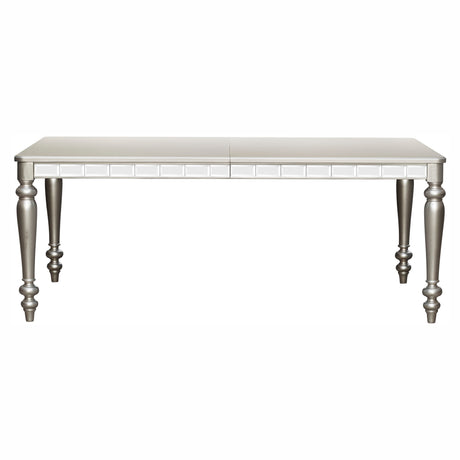 Orsina Silver Mirrored 96" Extendable Dining Table from Homelegance - Luna Furniture