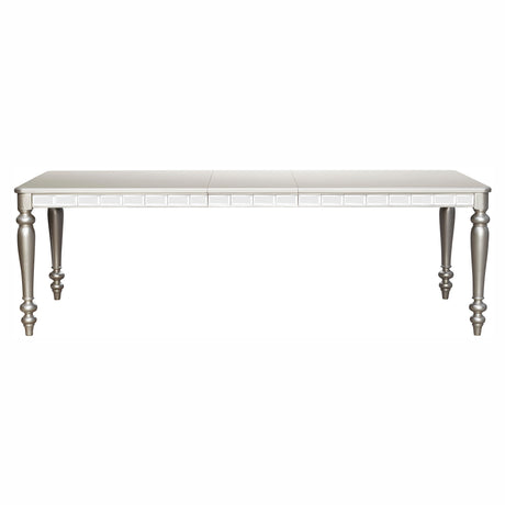 Orsina Silver Mirrored 96" Extendable Dining Table from Homelegance - Luna Furniture