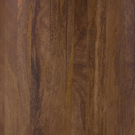 Ortega White and Natural Round Marble Top Solid Base Dining Table from Coaster - Luna Furniture