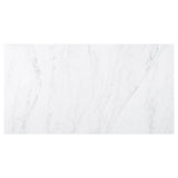 Osborne Espresso and White Trestle Base Marble Top Dining Table from Coaster - Luna Furniture