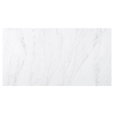 Osborne Espresso and White Trestle Base Marble Top Dining Table from Coaster - Luna Furniture