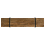 Otto Brown and Gunmetal 4-Drawer Solid Wood 70" TV Stand from Coaster - Luna Furniture