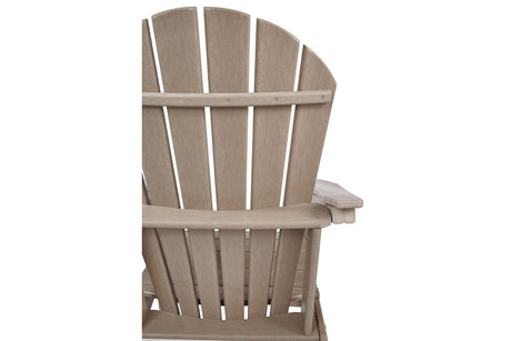 Sundown Treasure Grayish Brown Adirondack Chair from Ashley - Luna Furniture