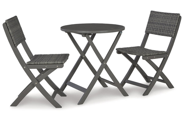 Safari Peak Gray Outdoor Table and Chairs, Set of 3