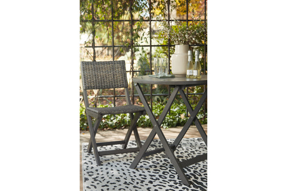 Safari Peak Gray Outdoor Table and Chairs, Set of 3