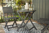 Safari Peak Gray Outdoor Table and Chairs