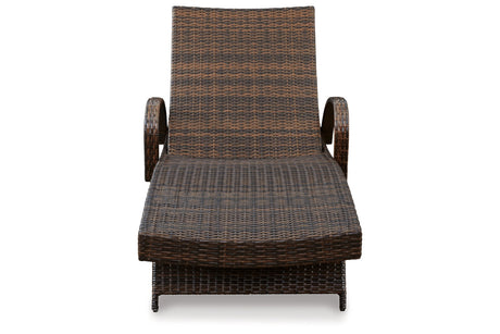 Kantana Brown Chaise Lounge from Ashley - Luna Furniture