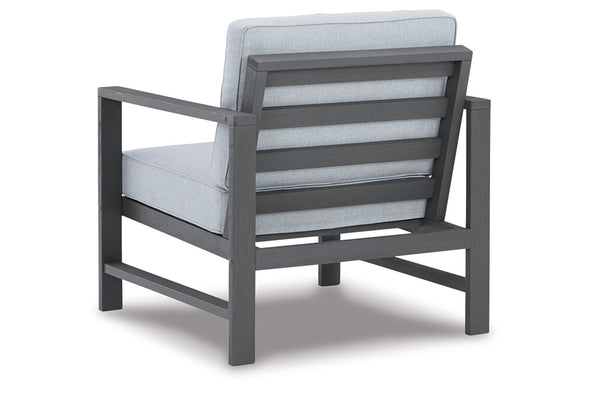 Fynnegan Gray Lounge Chair with Cushion, Set of 2